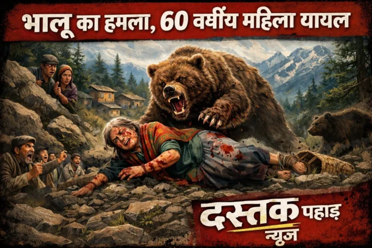 रुद्रप्रयाग के जलई गांव में भालू का हमला, 60 वर्षीय महिला घायल पहाड़ में बढ़ता वन्यजीवों का आतंक, ग्रामीणों में दहशत का माहौल