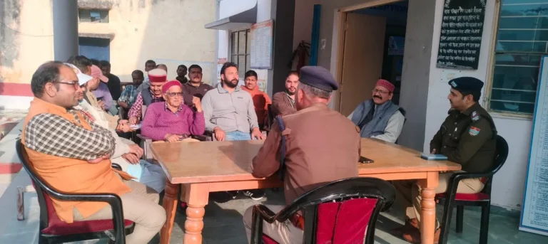 होली पर्व को लेकर कोतवाली अगस्त्यमुनि ने की आम नागरिकों के साथ बैठक, शांति व सौहार्द से त्योहार मनाने की अपील