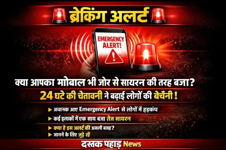 क्या आपका मोबाइल भी जोर से सायरन की तरह बजा ? जिसने दी 24 घंटे की चेतावनी