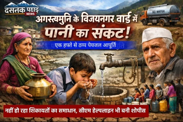 केदारनाथ धाम यात्रा से पहले पेयजल व्यवस्था बेपटरी, अगस्त्यमुनि के विजयनगर वार्ड में एक हफ्ते से आपूर्ति ठप्प, सीएम हेल्पलाइन बनी शोपीस