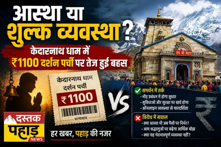 केदारनाथ धाम में ₹1100 की पर्ची से होंग “सुगम दर्शन”, आम हो खास सब पर लागू हुआ नियम, लेकिन तीर्थ पुरोहितों ने उठाए सवाल