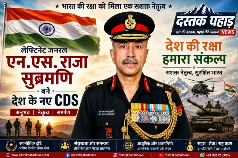 गढ़वाल राइफल्स से जुड़े लेफ्टिनेंट जनरल एन.एस. राजा सुब्रमणि बने देश के नए CDS, संभाली तीनों सेनाओं की कमान