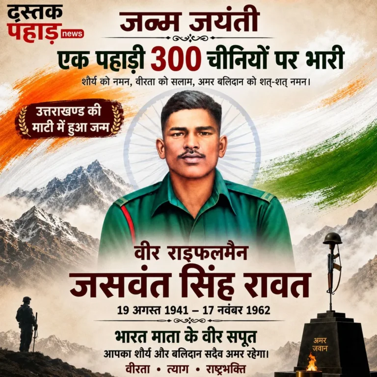 300 चीनी सैनिकों को अकेले मार गिराया था भारत के जांबाज वीर जसवंत सिंह रावत ने, 72 घंटे भूखे-प्यासे डटा रहा था मौर्चे पर, उत्तराखण्ड की माटी में हुआ जन्म