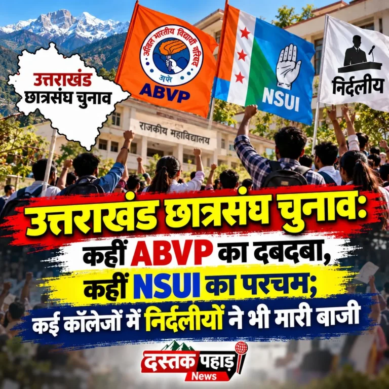 उत्तराखंड छात्रसंघ चुनाव 2026: मिली जुली सरकार, कहीं ABVP का दबदबा, कहीं NSUI का परचम; कई कॉलेजों में निर्दलीयों ने भी मारी बाजी, देखिए परिणाम