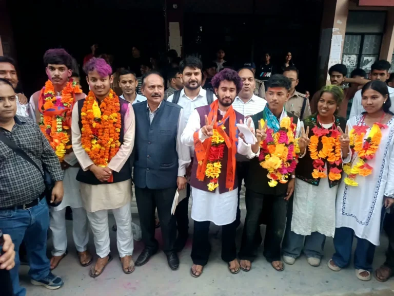 पीजी कॉलेज अगस्त्यमुनि छात्र संघ चुनाव में एबीवीपी के लक्की राणा अध्यक्ष, महासचिव पद पर लोकेश विष्ट जीते