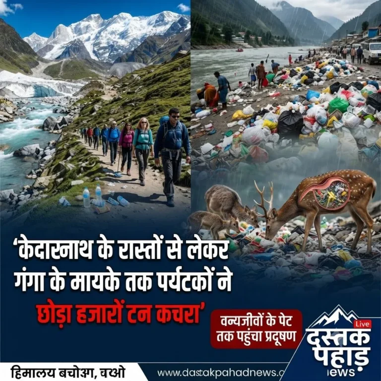 केदारनाथ के रास्तों से लेकर गंगा के मायके तक पर्यटकों ने छोड़ा हजारों टन कचरा, वन्यजीवों के पेट तक पहुंचा प्रदूषण