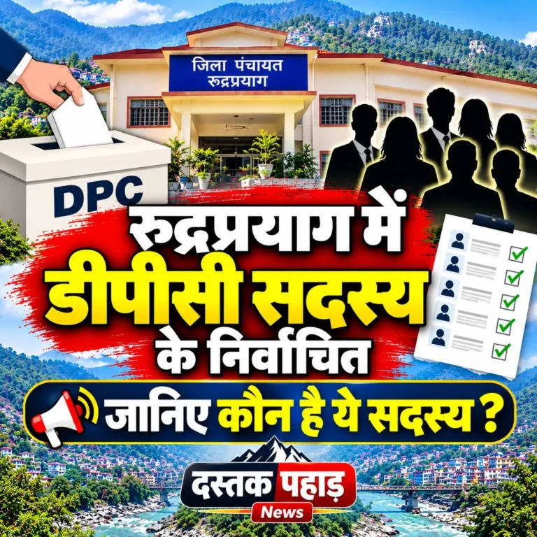 रुद्रप्रयाग में डीपीसी के निर्वाचित सदस्यों की सूची जारी, जानिए कौन हुए निर्वाचित